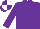 Silk - purple, white quartered cap