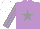 Silk - Mauve,grey star, striped sleeves, white cap