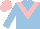 Silk - Light blue, pink chevron, pink cap