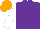 Silk - Purple body, white arms, orange cap