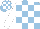 Silk - Light blue, white checks and sleeves, checked cap