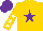 Silk - Gold, purple star, gold and white stars sleeves, purple cap