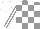 Silk - Grey, white blocks, white stripes on sleeves, white cap