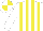 Silk - White and yellow stripes, quartered cap