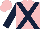 Silk - Pink, dark blue cross belts and sleeves