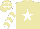 Silk - Beige, white star,beige chevrons on white sleeves,  white stars on beige cap