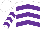 Silk - White, purple chevrons, purple chevrons on sleeves, white cap
