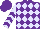 Silk - Purple and lavender diamonds, purple chevrons on lavender slvs