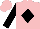 Silk - Pink , black diamond, black sleeves