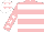 Silk - PINK, WHITE hoops, PINK sleeves, WHITE stars, WHITE cap, PINK stars