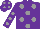Silk - Purple, grey spots, purple, grey spots sleeves, purple, grey spots cap
