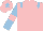 Silk - Pink, light blue epaulettes, light blue sleeves, pink armlet, pink cap, light blue star