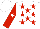 Silk - White, red stars, white star on red sleeves, white cap