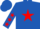 Silk - ROYAL BLUE, red star & stars on sleeves, royal blue cap