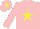 Silk - Pink, yellow star, pink sleeves, yellow star on cap