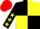 Silk - Black and Yellow (quartered), Black sleeves, Yellow stars, Red cap