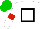 Silk - WHITE, black hollow box, red armlet, green cap