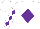 Silk - White, purple diamond 'r' on back, purple diamonds on sleeves