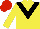 Silk - Yellow, Black chevron, Yellow sleeves, red cap