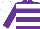 Silk - Purple, white hoops, purple sleeves, white cap
