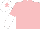 Silk - Pink, white halved sleeves, white cap, pink star
