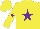 Silk - Yellow, purple star, yellow sleeves, yellow, purple star cap