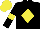 Silk - Black, yellow diamond, armlets and cap