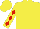 Silk - Yellow, red diamonds on yellow sleeves