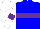 Silk - Blue-light body, purple hoop, white arms, purple armlets, white cap, purple striped