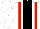 Silk - White, black stripe, red braces