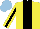 Silk - Yellow, black stripe, yellow sleeves, black stripe sleeves, light blue cap