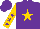 Silk - Purple, gold star, purple stars on gold sleeves