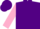 Silk - PURPLE, pink sleeves, purple cap