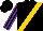 Silk - Black , gold sash, black sleeves, purple stripes