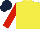 Silk - Yellow, red sleeves, dark blue cap