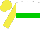 Silk - White body, green-light hoop, yellow arms, yellow cap