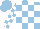 Silk - Light blue and white check, white and light blue check sleeves