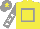 Silk - Yellow, grey hollow box, grey sleeves, white stars, grey cap, yellow star