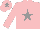 Silk - Pink body, grey star, pink arms, pink cap, grey star