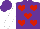 Silk - Purple, red hearts, white slvs