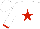Silk - White, red star, red cuffs on sleeves, white cap