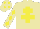 Silk - Beige, yellow cross of lorraine, diamonds on sleeves and cap