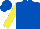 Silk - Royal blue, yellow arrow, yellow sleeves