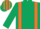 Silk - Dark Green, Orange braces, striped cap