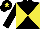 Silk - Black and yellow diabolo, black sleeves, black cap, yellow star