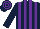 Silk - Dark blue & purple stripes, hooped cap