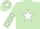 Silk - Light Green, White star, Light Green sleeves, White stars, Light Green cap, White star