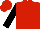 Silk - Red, black 'cuadra martinez' logo, black sleeves