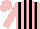 Silk - Pink, black stripes, pink cap