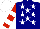 Silk - Navy, white stars, white bars on red sleeves, white cap